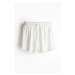 H & M - Linen-blend pull-on shorts - bílá