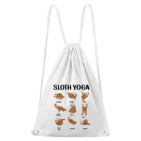 DOBRÝ TRIKO Bavlněný batoh Sloth yoga Barva: Bílá