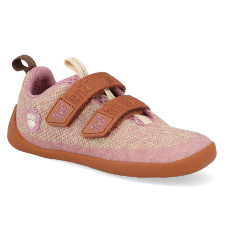 Barefoot dětské tenisky Affenzahn - Sneaker Knit Happy-Cat růžové