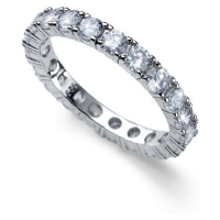 Oliver Weber Jemný stříbrný prsten s krystaly Classic 63259 54 mm