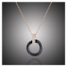 Victoria Filippi Stainless Steel Ocelový náhrdelník se zirkony Catarin Black Gold - keramika NHN