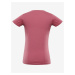 Růžové dámské tričko z organické bavlny ALPINE PRO ECCA