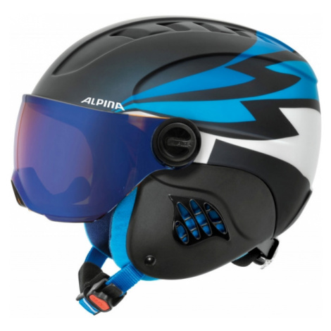Alpina Sports CARAT LE VISOR HM Dětská sjezdařská helma, černá, velikost