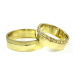 Snubní prsteny zlaté se zirkony 0068 + DÁREK ZDARMA