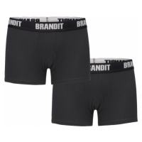 Brandit Boxerky Boxershorts Logo [sada 2 ks] černé + černé