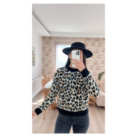 Laluvia Leopard Pattern Knitwear Sweater