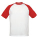 Pánské baseballové tričko s krátkým rukávem 185 g/m