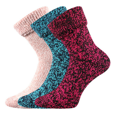 Dámské ponožky VoXX - Tery, růžová, tyrkys Barva: Mix barev