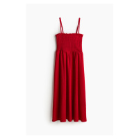 H & M - Šaty's žabkováním na živůtku - červená