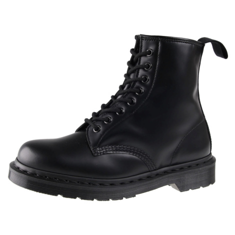 boty kožené unisex - DM 1460 MONO BLACK SMOOTH - Dr. Martens - DM14353001 Dr Martens