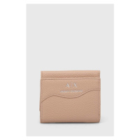 Peněženka Armani Exchange béžová barva, 948530 CC783