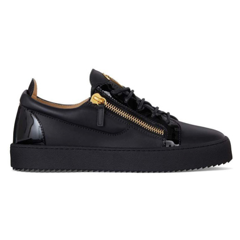 Kožené sneakers boty Giuseppe Zanotti May London černá barva, RU00010.003