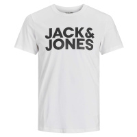 Jack&Jones Pánské triko JJECORP Slim Fit 12151955 White