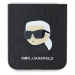 Karl Lagerfeld PU Saffiano Monogram Karl Head Zadní Kryt pro Samsung Galaxy Z Flip 6 Black