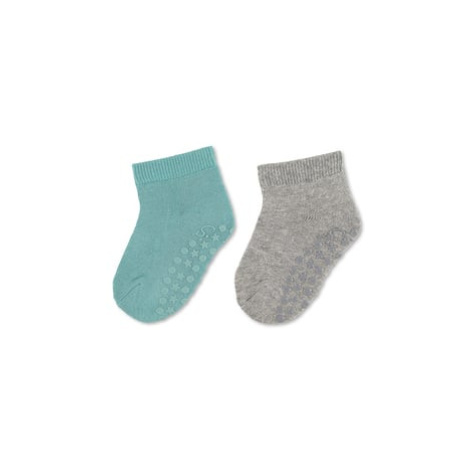 Sterntaler ABS ponožky dvojité balení uni krátké světle zelené