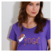 Krátká noční košile s potiskem "Yoga"