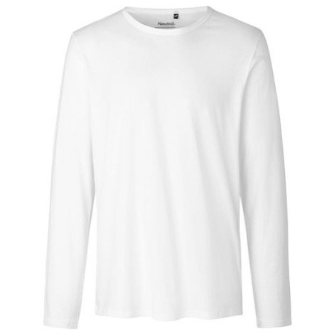 Neutral Pánské tričko s dlouhým rukávem NE61050 White