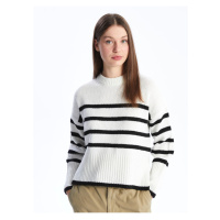 LC Waikiki Crew Neck Striped Long Sleeve Women's Knitwear Sweater