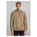 High Neck Camo Hoody - sand camo