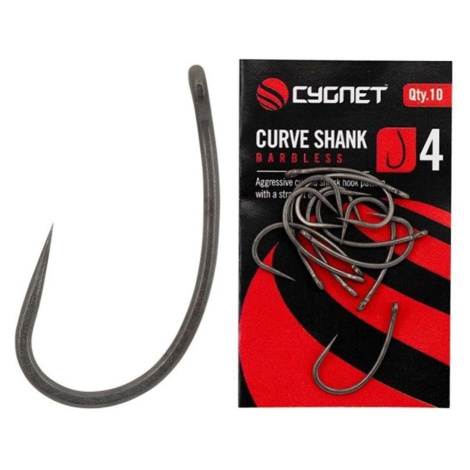Cygnet háčky curve shank hooks barbless 10 ks - velikost 8