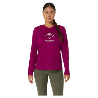 FUCHSIOVÉ SPORTOVNÍ TRIČKO ASICS FUJITRAIL LOGO LS TOP Fuchsiová