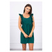 Dress with frills on the sides green