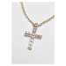 Diamond Cross Necklace - gold
