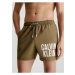 Khaki pánské plavky Calvin Klein Underwear Intense Power-Medium Drawstring