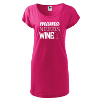 DOBRÝ TRIKO Dámské šaty Mama needs wine