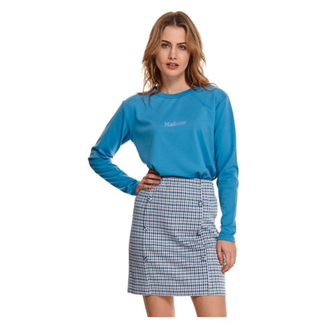 Fialovo-modrá vzorovaná krátká sukně SSD1713 Top Secret
