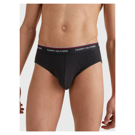 Pánské slipy 3-PACK COTTON BRIEFS 1U87903766990 černá - Tommy Hilfiger