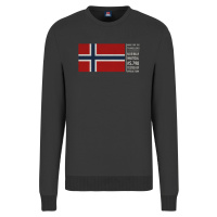NORWAY COTTON FLEECE Pánská mikina US 139448 Black
