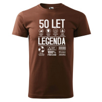 DOBRÝ TRIKO Pánské tričko s potiskem 50 let legenda symboly