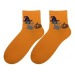 Bratex Popsox Halloween Socks 5643 Women's 36-41 Orange D-024
