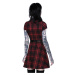 šaty dámské KILLSTAR - Disgrace Skater Dress - TARTAN