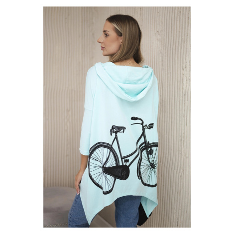 Kesi Mikina Bike s potiskem Barva: Tyrkysová