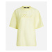 Tričko karl lagerfeld organza t-shirt žlutá