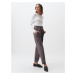 Jimmy Key Anthracite High Waist Line Patterned Fabric Trousers