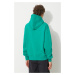 Mikina PLEASURES Rhythm Hoodie pánská, zelená barva, s kapucí, s aplikací, P23SP024-GREEN