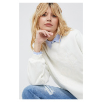 Mikina Pepe Jeans Elsa dámská, béžová barva, s aplikací