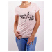 Růžové dámské tričko Tatínek vám vyhlásí válku Differenta Design