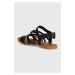 Kožené sandály Toms Sephina dámské, černá barva, 10019745