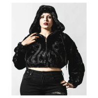 bunda dámská KILLSTAR - Starchild Fur Bomber - Black