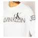 Calvin Klein Calvin Klein pánská bílá mikina OUTLINE LOGO CREW NECK