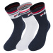 FILA-MEN-F6114N SOCKS 3-PACK-754 RED/WHITE/NAVY barevná