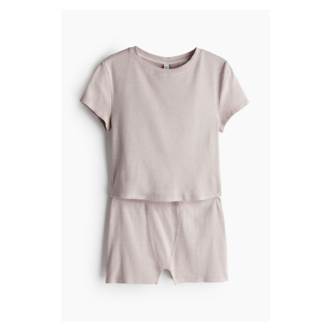 H & M - Pyžamo tričko a boxerky - růžová H&M