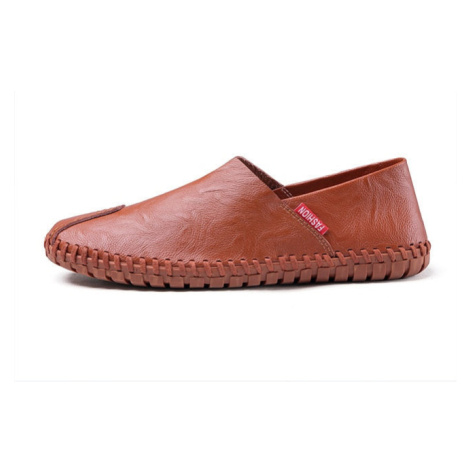 Kožené pánské loafers vintage styl MIXI FASHION