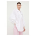 Košile Liu Jo dámská, bílá barva, relaxed, s klasickým límcem