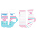 Prasátko Pepa - licence Dívčí ponožky - Prasátko Peppa 5234835, šedý melír / mentolová Barva: Mi