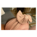 Camerazar Dětská bavlněná mašlička na vlasy PIN-UP, univerzální velikost, 2x17 cm, růžová